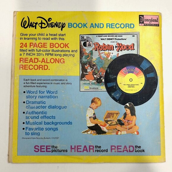 Story of Bambi Songs Soundtrack Book Record Book Walt Disney 1977 33 1/3 - Picture 2 of 6